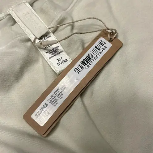 SKIMS Cotton Jersey Long Sleeve T-Shirt In Bone Size XS