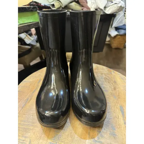 Chooka Women's Polished Mid Rain Boot Black Size 11