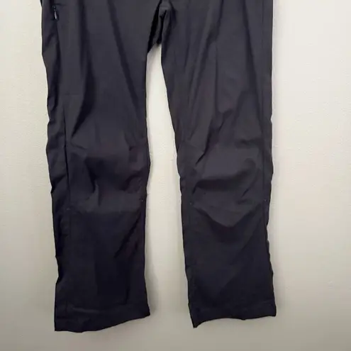 prAna | Halle Pant Pants Coal Charcoal Gray Hiking Climbing Roll Up | Size 10
