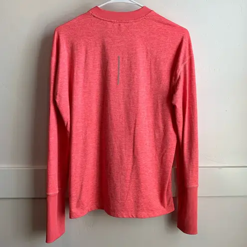 Nike  Running Dri-Fit Heathered Pink/Coral Long Sleeve Shirt