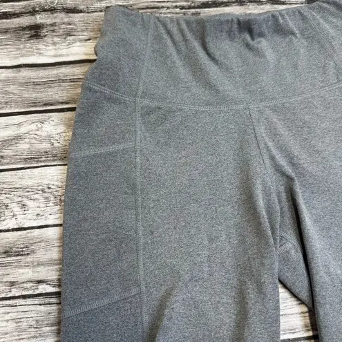 All In Motion Women's Spandex Bermuda Bike Shorts M Med Medium Grey Gray Stretch