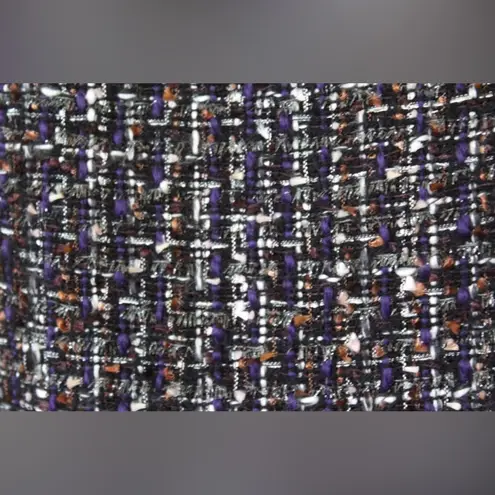 Calvin Klein  | Black and White  Tweed Overlap Front Pencil Skirt