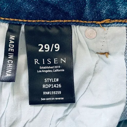 Risen NWT  Vintage Wash Flare Leg High Waist Denim Jeans Sz Waist 29 Sz 9