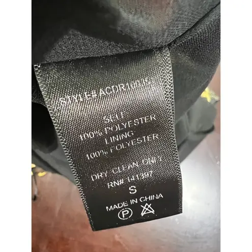 ASTR The Label Mini Dress Chain Reaction Black Gold Chain Print Tie Back