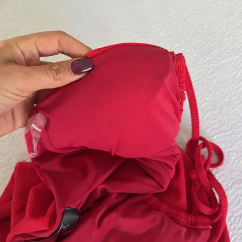 Beach Riot Core Collection Phoenix One Piece Red, Size Large, $178