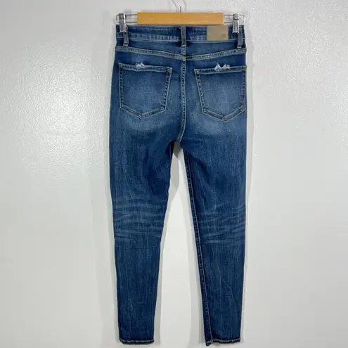 BKE Billie Jeans Womens Size 26 High Rise Slim Fit Ankle Skinny Dark Wash Denim