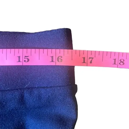 The Zigzag Stripe Womens XL Navy Blue Pull On Mid Rise Ankle Straight Leg Pants