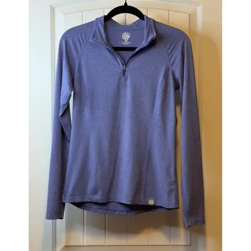 Rei Co-op Women's XS Purple Heathered 1/4 Zip Long Sleeve Athletic Top Gym