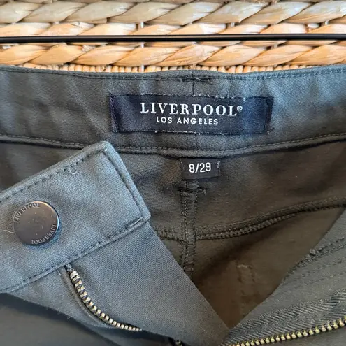 Liverpool Jeans Company Liverpool Mid-Rise Madonna Peat Green Ponte Knit Jegging Legging Pants, 8/ 29