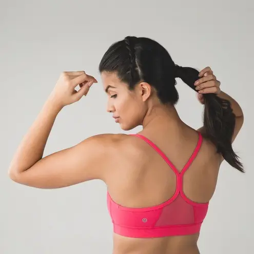 Lululemon  Flow Y Bra IV in Pink Boom Juice Sz. 6