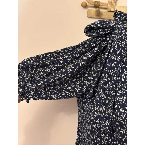 Ulla Johnson Alene One Shoulder Top Midnight Micro Floral 6