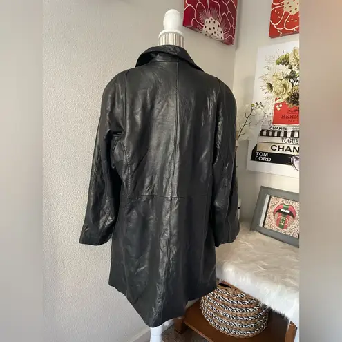 Valerie Stevens COPY - Lamb Leather Trench Coat