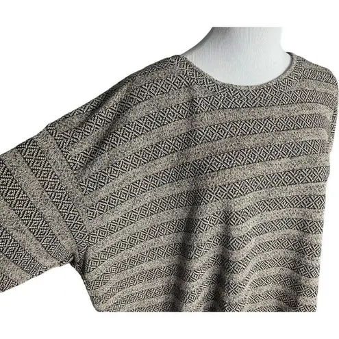 Bobeau NWT Womens Dillards Gold Metallic w Black Underlay Flowy Top Blouse - 3X