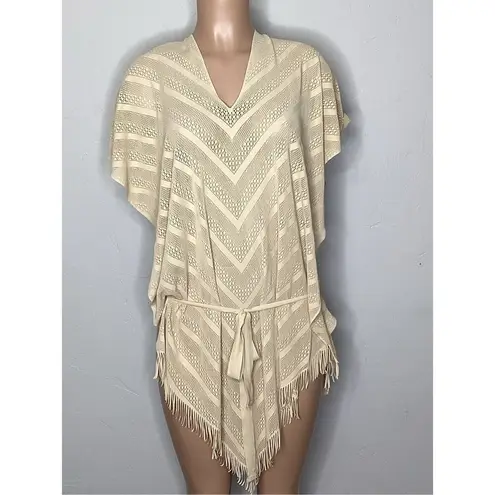 PilyQ New. PQ golden tan poncho cover-up. One size. Retails $134