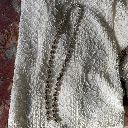 Alexis grecian lace guipure white jumpsuit