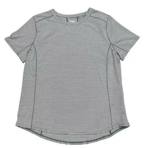 Duluth Trading Green & White Stripe Pier Genius UPF Short Sleeve Tee size XL