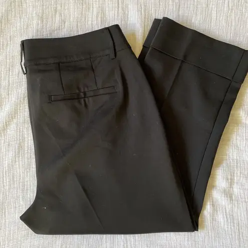 Lane Bryant  The Lena Wide Leg Cuff Crop Trouser Black 14