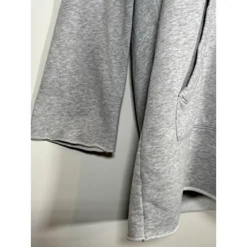 Athleta  Sweatshirt Cotton Blend Hoodie Grey Long Athleisure Workout Size Small