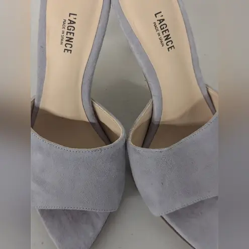 L'Agence new L’AGENCE The Lolita Shoe real leather the grey sz35 open toe slip on heels