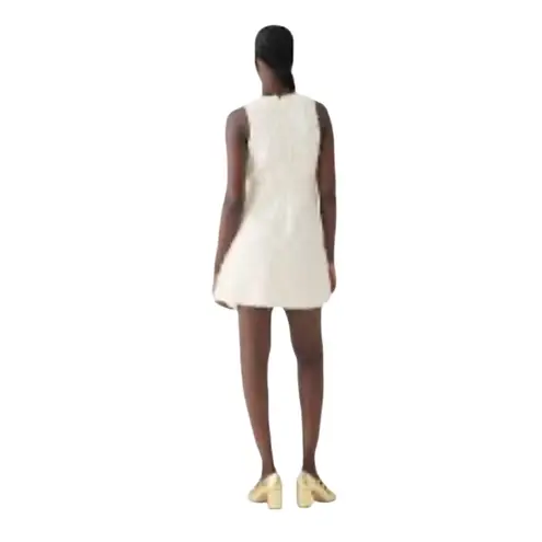 J.Crew  Pleated mini dress in textured tweed Size 4