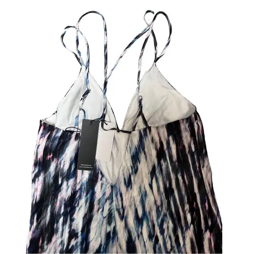 New Dolce Vita Rainbow Sand Printed VNeck XS Cropped Romper Black