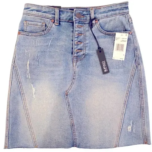 Buffalo David Bitton BUFFALO Summer Fling Cool Girl Distressed Denim Skirt 25