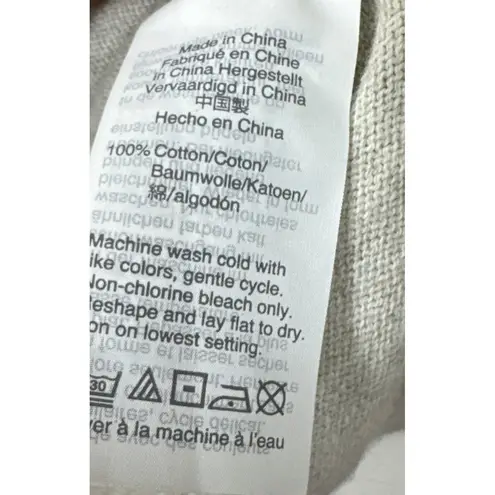 Shabby Chic JCrew Mercantile Women XL Grey Heather Long Sleeve sweater w bow y2k Gray