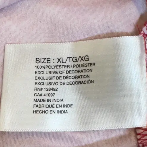 Greg Norman Pink Fern Print Sleeveless Golf Polo Top XL ML75 PlayDry Preppy