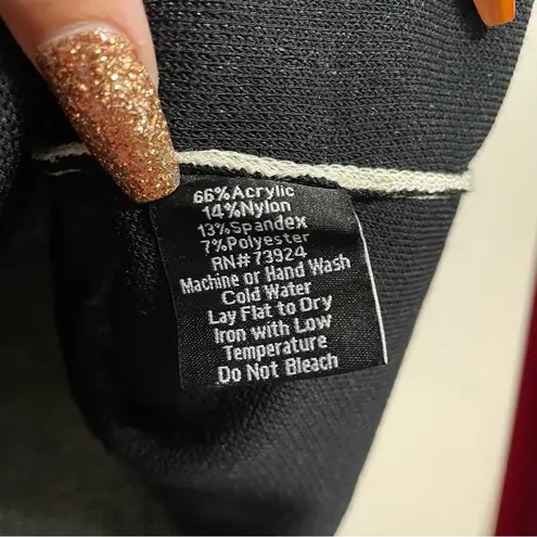 Misook Collection Ivory Crossover Knit Zip Jacket