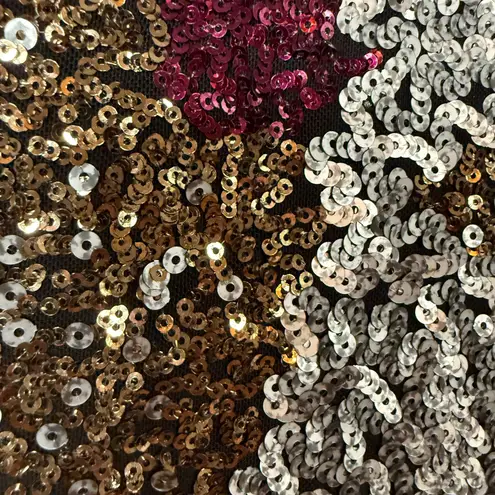 Dress the Population | Multicolor Sequin Brenna Long sleeve Sheath Dress XL BNWT