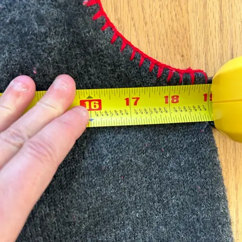 Vintage Claire Murray Christmas Vest Size Small Hong Kong Snowman 100% Wool Gray