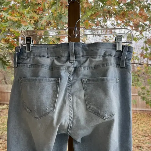 Blanqi Denim Distressed Skinny Maternity Jeans Light Wash Size 2 Blue