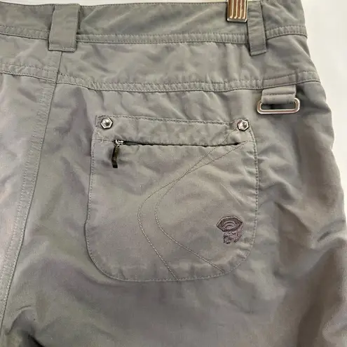 Mountain Hardwear  Women's Grey Nylon Hiking Shorts Size 6