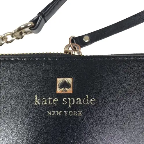 Kate Spade  NY Leather Street Chain Crosbody Bag Black Elegant Clasic Boho Preppy