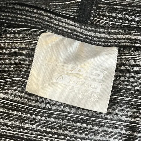 Head Womens Black Stripe Hoodie - XS