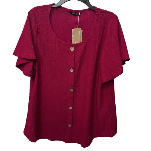 NWT BloomChic Women’s Size 12 Lot Of 2 Tops Red &‎ Blue - Image 10