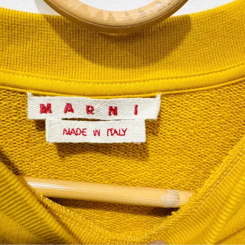 Marni sweatshirt floral logo pullover EUC Orange Size XL