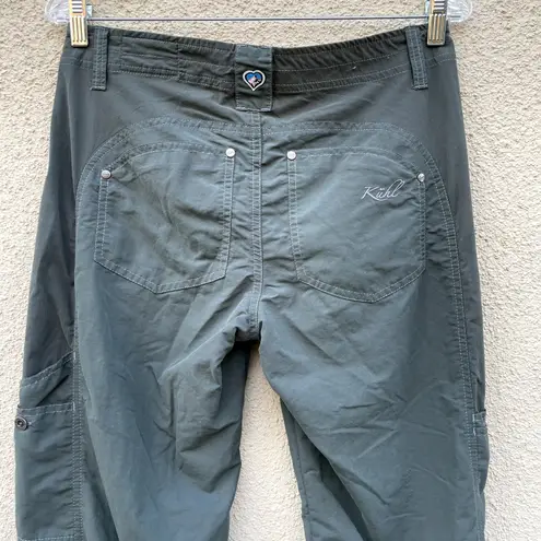 Kuhl Green Convertible Pants 6 Zip Off Shorts Roll Tab Hiking Travel