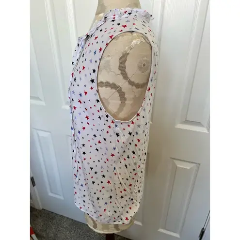 Loft Outlet 4th of July Sleeveless Top Medium White