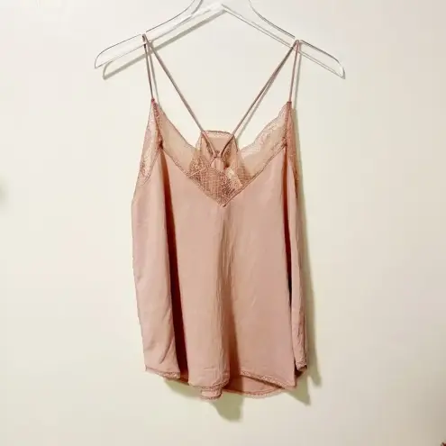VICI  LOVESTITCH Delicate Lace Tank in Blush size‎ Small