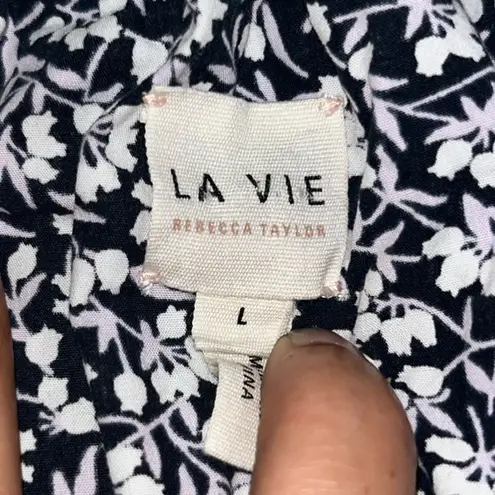 Rebecca Taylor La Vie Willow Bud Prairie Cottagecore Midi Dress Large