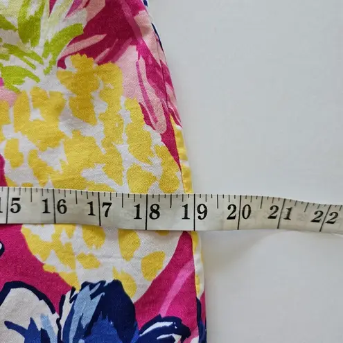 Rafaella Cosmo Pink Tropical Comfort Stretch Waistband Skorts Size Small