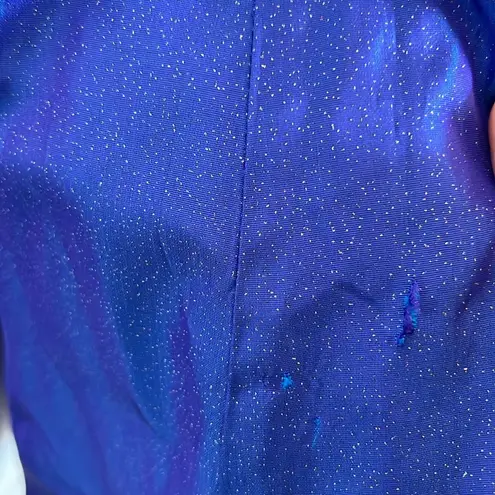 Jessica McClintock Gunne Sax Vintage Strapless Glitter Gown Blue 9/10