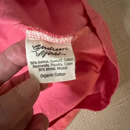 Gudrun Sjoden Pink sz MED dress organic cotton Modal long tunic Dress Pockets