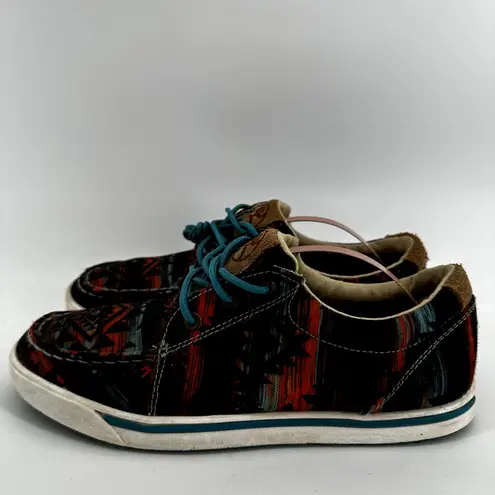Twisted X Hooey Lopers Sneakers Lace Up Low Top Classic Aztec Multicolor 7.5M