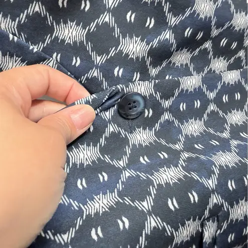 Liverpool Jeans Company LIVERPOOL Navy Batik Pattern Relaxed One-Button Blazer XL Business Casual - Image 9