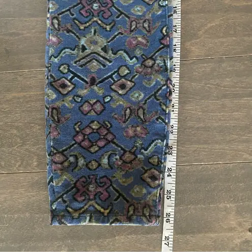 Pilcro and the Letterpress Anthropologie Pilcro Corduroy Abstract Print High-Rise Skinny Jeans size 28