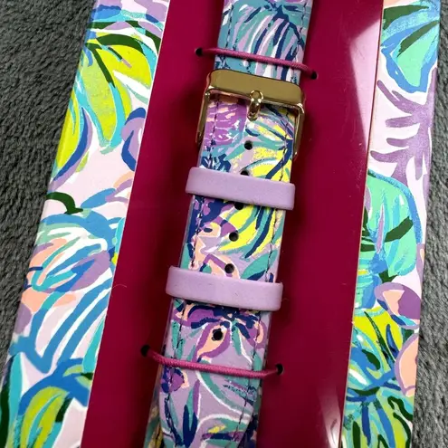 Lilly Pulitzer  Apple Watch Band 38 40mm Mermaid The Shade Leather Preppy NEW