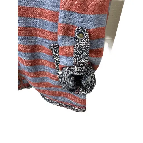 Park Lane Lark Lane Hoodie Striped Full Zip With Pockets Size 2XL Multicolor Striped