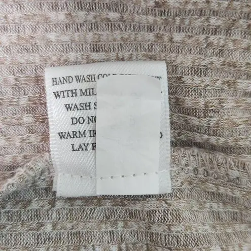 Bobi Cream Ribbed Knit Tunic Size Medium Oatmeal Tunic